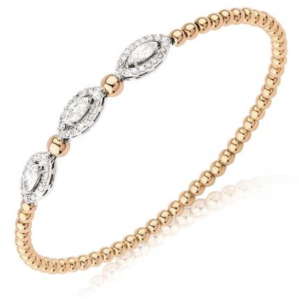 0.84 ct. Pırlanta Kelepçe Bileklik